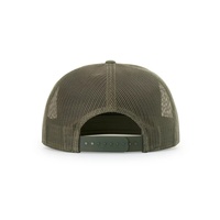 Casquette Richardson 168 style 7 panneaux à visière plate, vierge, avec patch en caoutchouc personnalisé, nouveau design, Gorro Snapback Trucker Cap en maille pour homme