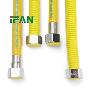 Tubo Corrugado de Acero Inoxidable IFAN, Conexión para Cocina ISO 9001, Manguera de <span class=keywords><strong>Gas</strong></span> <span class=keywords><strong>Flexible</strong></span> con Rosca Hembra de 3/4 - Product Image 1