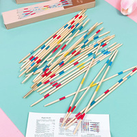 Juego de palos de recogida de Mikado de madera tradicional educativo Montessori