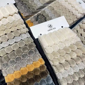 제조사 플란넬 패턴 번 아웃 벨벳 실내 장식품 벨벳 실크 패브릭 소파 용 - Product Image 5