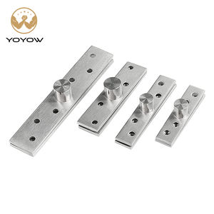 Charnière de porte en acier inoxydable à 360 degrés, design moderne, charnière pivotante à axe vertical pour portes en bois, joints de porte pivotants invisibles - Product Image 1