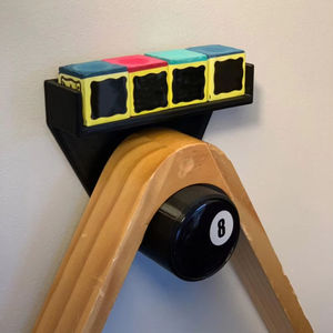 Soporte Triangular para Tizas de Billar LM LM25429, Soporte de Pared, Extensión de Plástico Impresa en 3D, Organizador de Accesorios para Sala de Billar - Product Image 4