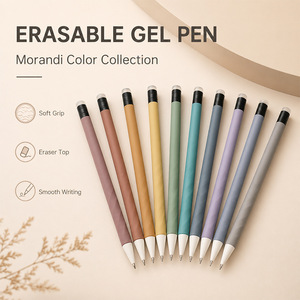 Bolígrafos de <span class=keywords><strong>Gel</strong></span> Retráctiles Borrables en Forma de Lápiz, Coloridos, Económicos, al por Mayor, con Cuerpo Antideslizante Ondulado y Tinta Termoborrable para Estudio - Product Image 2
