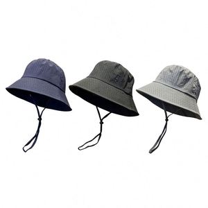 หมวกชาวประมงฤดูร้อน แห้งเร็ว ป้องกันรังสียูวี หมวกบักเก็ตตาข่ายระบายอากาศ หมวกกันแดด - Product Image 1