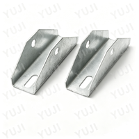 Support de fixation triangulaire en aluminium YUJI pour panneaux solaires, système de montage galvanisé à chaud, support PV pour toit, personnalisable 150x65x3.0