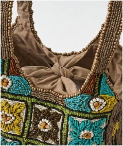Export Quality Handmade Floral <b>Beaded</b> <b>Purse</b> for Women Premium Embroidered Fashion Bag for Daily Use Available for Sale - Product Image 2