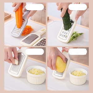 3 in 1 Multi Functional <b>Fruit</b> <b>Vegetable</b> Grater Household Handheld Stainless Steel Cheese Grater Kitchen <b>Tool</b> <b>Vegetable</b> Slicer - Product Image 4
