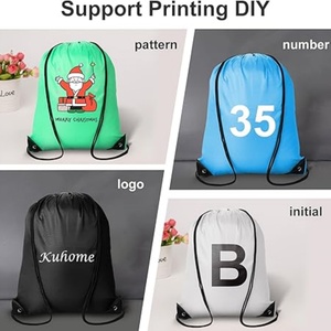 Bolsa de Gimnasio Personalizada de Alta Calidad con Logotipo, Mochila Deportiva de Poliéster Impermeable para Fitness, Bolsa con Cordón para Empaque Promocional - Product Image 6