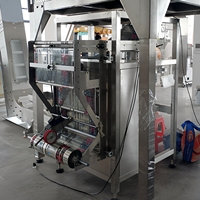 Machine d'emballage verticale à 10 têtes pour fraises congelées et fruits secs, avec pesage et scellage automatiques