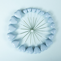 3D Herzförmiger Kuchenaufsatz aus Kunststoff, Deko-Kugeln für Weihnachten und Geburtstag