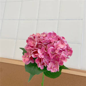 Planta en maceta hidratante de bonsái de <span class=keywords><strong>Hortensia</strong></span> táctil Artificial para el hogar, oficina, jardín, interior, exterior, decoración de sala de estar - Product Image 3