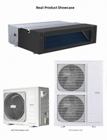 Climatiseur monosplit à haute pression statique 36000-60000 BTU 4-7 CV avec conduit long encastré au plafond pour projets commerciaux