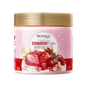 Burro <span class=keywords><strong>Corpo</strong></span> Profumato alla Fragola 200g, Lozione <span class=keywords><strong>Corpo</strong></span> Idratante e Nutriente, Aroma Dolce e Seducente per Tutti i Tipi di Pelle - Product Image 1