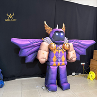 Mascotte gonflable personnalisée en usine, Chevalier Magique, Guerrier de Dessin Animé pour Fête Thème Jeu, Décoration de Personnage pour Exposition Anime