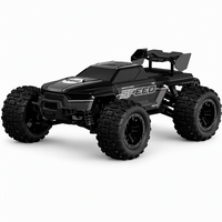 Camion monstre RC 4x4 2,4 GHz, voiture de course à 3 vitesses, lumières LED, buggy électrique haute vitesse, jouet de loisir pour enfants, chargeur 1:16