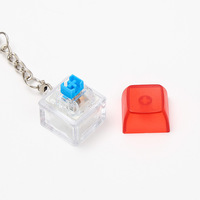 Professional Factory Custom Fidget Keychain Mechanical Keycap Clicker Single Switch Decompression Toy Custom Logo Color Pattern
