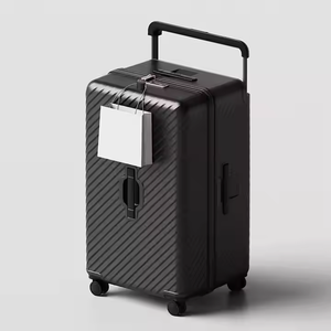 OEM High Quality PC Travel Luggage Bag with Silent Swivel Wheels Large Capacity Wide Trolley Luggage <b>Suitcase</b> - Product Image 2