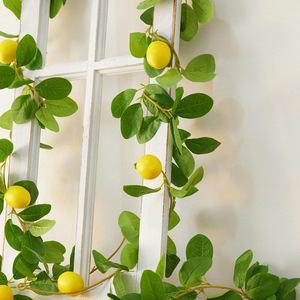 Artificial Lemon Vine 1.75M Silk Flower Home Decor <b>Wedding</b> <b>Prop</b> - Product Image 3