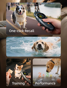 Usmileपेट रिमोट नियंत्रित कुत्ते प्रशिक्षण कॉलर इलेक्ट्रिक शॉक पालतू प्रशिक्षण कॉलर एंटी-बार्किंग डॉग प्रशिक्षण उपकरण - Product Image 6