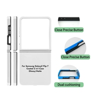 Coque de téléphone 3D 2-en-1 sublimable pour Samsung Galaxy Z Flip 4 5 6 7 FE, en TPU et PC, vierge pour impression par transfert thermique double