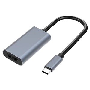 Cable adaptador tipo C a Hmdi, conector de Metal plateado de 4,5 cm para conversión de salida de pantalla de Monitor de ordenador portátil - Product Image 3