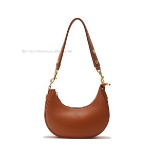 Promotional Small Size French Designer <b>Bag</b> <b>Soft</b> <b>Leather</b> Sling Shoulder <b>Bag</b> for Girls Dumpling Moon Women's <b>Bag</b> Tanjing - Product Image 1