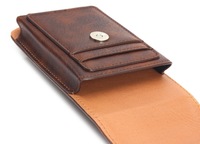 Étui de transport en cuir PU de qualité supérieure pour téléphone portable avec clip et boucle de ceinture pour la plupart des téléphones portables