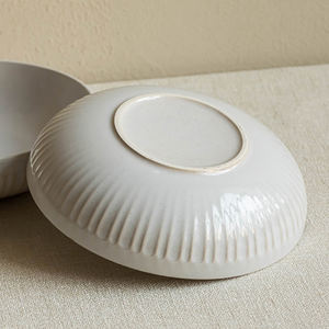 Assiette à soupe profonde en relief plat de grande capacité pour la cuisson (microdéfaut) - Product Image 4