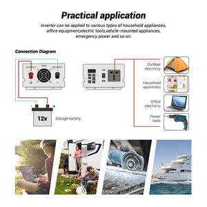 Convertidor de Voltaje CC a CC de 60A Intercambio de 24V a 12V Inversores y Convertidores 1000W - Product Image 3