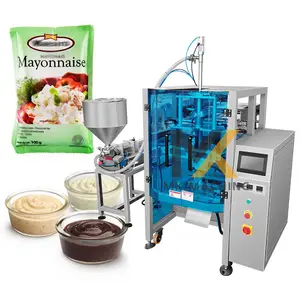 Otomatik sıvı sos salata sosu meyve reçeli mayonez poşet fıstık ezmesi yapıştırarak paketleme makinesi