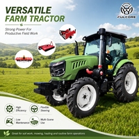 En stock : Tracteur agricole FULCORE à quatre roues motrices avec chenilles réglables en option pour le travail du sol rotatif
