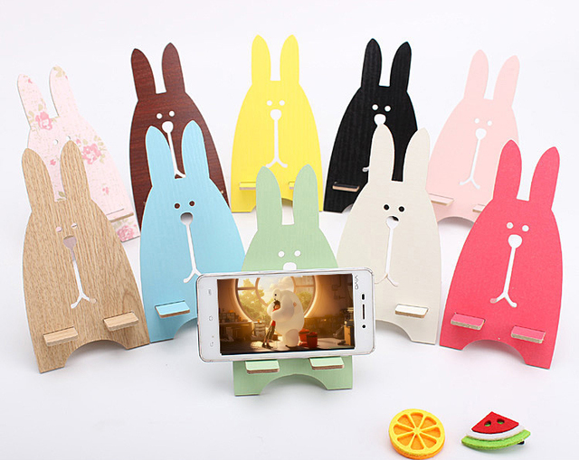 Wooden Rabbit Phone Holder Bunny Lazy Phone Holder mtl mtl