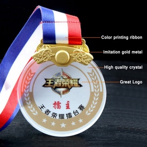 เหรียญรางวัลคริสตัลคุณภาพสูงจากโรงงานจีน ผลิตภัณฑ์ใหม่ ขายเหรียญทอง เหรียญรางวัล และถ้วยรางวัล - Product Image 5