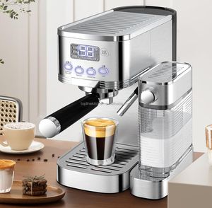 <span class=keywords><strong>Cafetera</strong></span> espresso de 20 bar con Espumador de leche, máquina digital de vapor para uso doméstico, <span class=keywords><strong>cafetera</strong></span> espresso <span class=keywords><strong>italiana</strong></span>, máquina de café con leche - Product Image 5