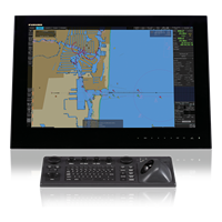 Système d'affichage électronique de cartes nautiques (ECDIS) Black Box Electronics avec système de gestion des alertes sans écran 19/27 pouces FMD-3200BB