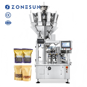 Zonesun เครื่องบรรจุ ZS-AFS08K6อัตโนมัติหลายหัวสำหรับใส่ชาอาหารสัตว์เลี้ยงซีเรียลกระเป๋าบรรจุเม็ดกลม - Product Image 1