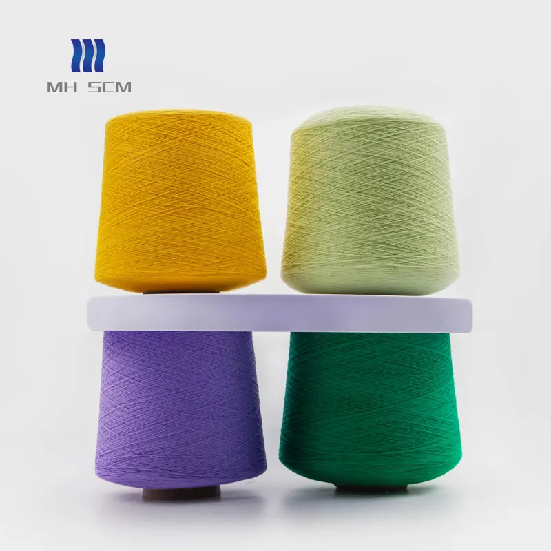 100 filati di cotone cono dye cardato anello filato filato di cotone pettinato melange tessitura filato di cotone organico per maglieria