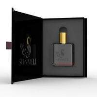 Boîtes cadeaux de luxe en carton rigide à fermeture magnétique pour flacons de parfum avec insert en mousse, emballage pour soins de la peau, gaufrage