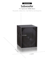 4OHM 8ohm 15 pouces Disco Speaker Bass Subwoofer Bar disco Audio Sound Equipment pa speaker