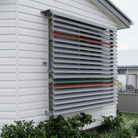 Façade murale extérieure Pare-soleil extérieur Lames d'ombre légères en aluminium résistantes à la chaleur