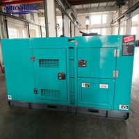 Groupe électrogène diesel triphasé en cuivre silencieux 100% SinoShine 60kw 75kva type fermé alternateur sans brosse AVR 380V