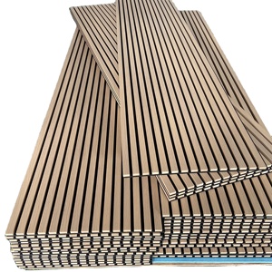 Samples Akupanel Wood Slats Acoustic Panel for Wall Decor Sound-Absorbing 3D Model for Studios-Factory Sample Price - Product Image 1