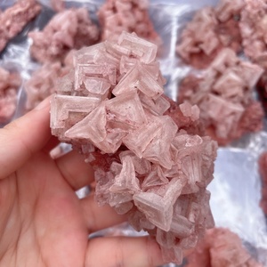 Vendita all'ingrosso calda naturale rosa <span class=keywords><strong>Halite</strong></span> Cluster campione di cristallo di quarzo esemplare artigianale per la decorazione - Product Image 5