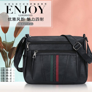 Women's Shoulder Bag Black Red Zipper Closure Horizontal Square Portable Everyday Use 2025 Winter Style - Product Image 4