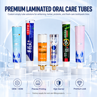 Tubes de dentifrice personnalisés en aluminium et plastique ABL 100 ml avec bouchon à vis, imprimés UV, emballage vide pour soins bucco-dentaires 12,7-35 mm