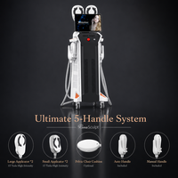 Appareil de remodelage corporel professionnel pour cliniques de beauté, 15 Tesla 5000W, haute puissance RF, 4 poignées, MMS, gain musculaire, réduction de la graisse