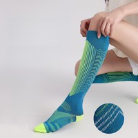 Chaussettes de compression personnalisées, bas de soutien jusqu'au genou pour infirmières, course à pied, sports, logo personnalisé