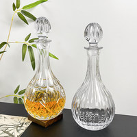 Verre à vin rouge sculpté de style chinois, légèrement luxueux, pour usage domestique, de haute qualité, esthétiquement plaisant, à large ventre, 801-900 ml