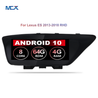 Autoradio Android 10, MCX Carplay, 4 go/64 go, 8 cœurs, stéréo, avec mise à niveau, pour voiture Lexus 350 F Sport (300, 2010, 2012, 2014, 2016, 2017, 2018)