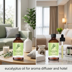 Aceite Esencial de Eucalipto 100% Natural Puro a Granel para Difusor de Aromas, Fragancia para Hoteles y Hogares, Huiles Essentielles, Aceites Esenciales - Product Image 1